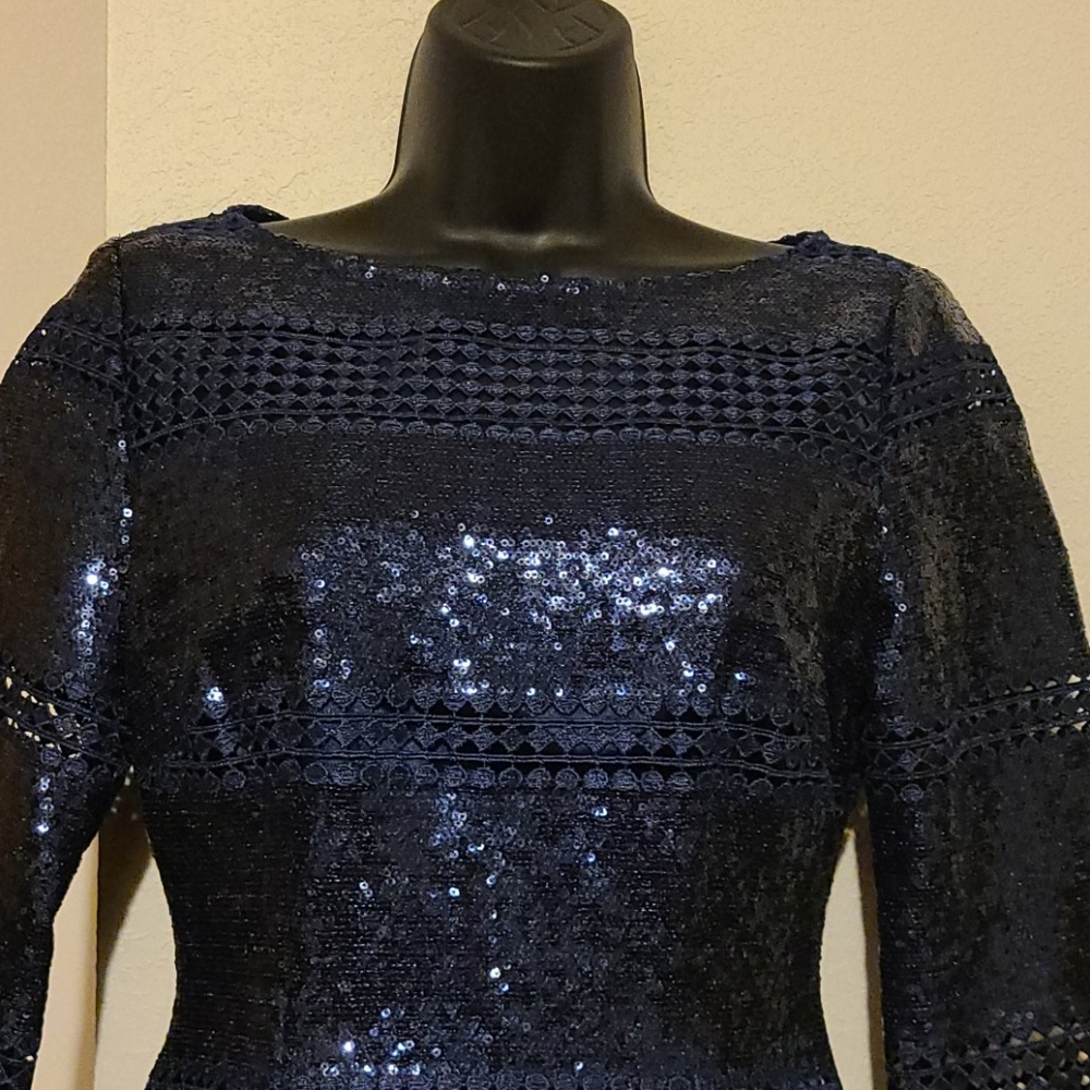 Blue cocktail dress